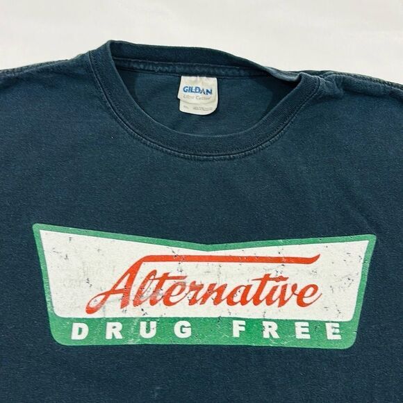 Vintage D.A.R.E. Drug Free Crispy Cream Parody Short Sleeve Tee - Picture 3 of 6
